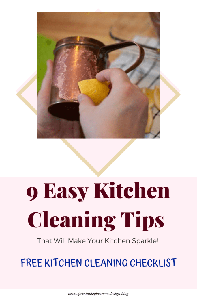 easy kitchen cleaning tips