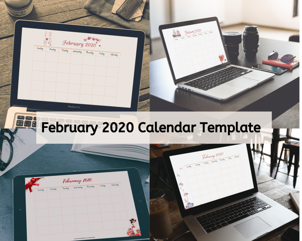 free calendar 2020 template | February 2020 calendar planner printable 
