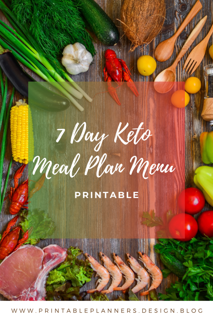 printable keto meal planner